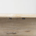 Arelius 36L x 18W x 32H White Wood Gold Metal Base w 2 Glass Doors Accent Cabinet - Default Title