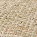 Aalia 160L x 160W x 160H Beige Leather and Jute Pouf - Default Title