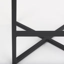 Frodo 165L x 165W x 264H Gray Fabric Seat WBlack Iron Frame Counter Stool - Default Title
