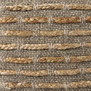 Binita 160L x 160W x 160H GrayBrown Hemp Wool and Cotton Pouf - Default Title
