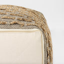 Binita 160L x 160W x 160H GrayBrown Hemp Wool and Cotton Pouf - Default Title