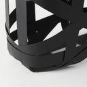 Tyrell Set of 2 23L x 11W 18L x 8W Black Iron Metal Baskets - Default Title