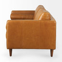 Svend 880L x 380W x 340H Tan Leather Sofa - Default Title