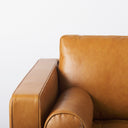 Svend 880L x 380W x 340H Tan Leather Sofa - Default Title