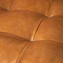 Svend 880L x 380W x 340H Tan Leather Sofa - Default Title