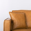 DArcy 111L x 70D x 33H Tan Leather Right Chaise Sectional - Default Title