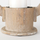 Zain I Small Brown Wooden Vintage Inspired Candle Holder Lantern - Default Title