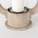 Zain II Large Brown Wooden Vintage Inspired Candle Holder Lantern - Default Title
