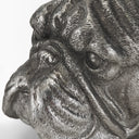 Bruno Set of 2 5L x 5W Silver American Bulldog Bookends - Default Title