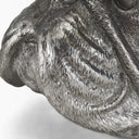 Bruno Set of 2 5L x 5W Silver American Bulldog Bookends - Default Title