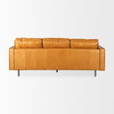DArcy 880L x 370W x 340H Tan Leather Sofa - Default Title