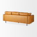 DArcy 880L x 370W x 340H Tan Leather Sofa - Default Title