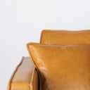 DArcy 880L x 370W x 340H Tan Leather Sofa - Default Title