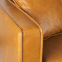 DArcy 880L x 370W x 340H Tan Leather Sofa - Default Title