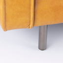 DArcy 880L x 370W x 340H Tan Leather Sofa - Default Title