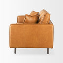 DArcy 880L x 370W x 340H Tan Leather Sofa - Default Title