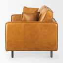 DArcy 650L x 370W x 340H Tan Leather Love Seat - Default Title