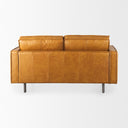 DArcy 650L x 370W x 340H Tan Leather Love Seat - Default Title