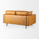 DArcy 650L x 370W x 340H Tan Leather Love Seat - Default Title