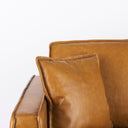DArcy 650L x 370W x 340H Tan Leather Love Seat - Default Title