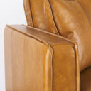 DArcy 650L x 370W x 340H Tan Leather Love Seat - Default Title