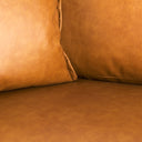 DArcy 650L x 370W x 340H Tan Leather Love Seat - Default Title
