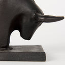 Tauro III Set of 2 10L x 5W Black Cast Aluminum Raging Bull Bookends - Default Title