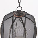Jutland Set of Three Black Metal Bird Cage Candle Holder Lanterns - Default Title