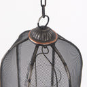 Jutland Set of Three Black Metal Bird Cage Candle Holder Lanterns - Default Title
