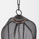 Jutland Set of Three Black Metal Bird Cage Candle Holder Lanterns - Default Title