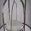 Jutland Set of Three Black Metal Bird Cage Candle Holder Lanterns - Default Title