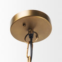 Willson 170L x 170W x 290H Black Iron WAntique Brass Dome Pendant Light - Default Title