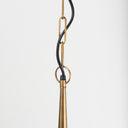 Willson 170L x 170W x 290H Black Iron WAntique Brass Dome Pendant Light - Default Title