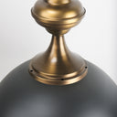 Willson 170L x 170W x 290H Black Iron WAntique Brass Dome Pendant Light - Default Title