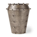 Elio 91H Small Champagne Metal WStuds Vase - Default Title