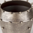 Elio 91H Small Champagne Metal WStuds Vase - Default Title