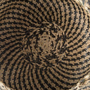 Gaia 177L x 177W x 205H Set of 3 Light and Dark Brown Cross Patterend Belly Seagrass Basket - Default Title