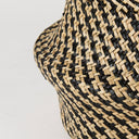 Gaia 177L x 177W x 205H Set of 3 Light and Dark Brown Cross Patterend Belly Seagrass Basket - Default Title
