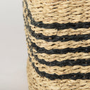 Cullen 157L x 157W x 157H Set of 3 Grey Twisted Seagrass Square Basket - Default Title
