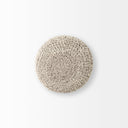 Bina 190L x 190W x 150H Taupe 4 Legged Wool Stool - Default Title