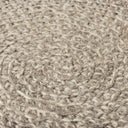 Bina 240L x 240W x 140H Light Gray 4 Legged Wool Stool - Default Title