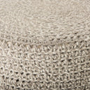 Bina 240L x 240W x 140H Light Gray 4 Legged Wool Stool - Default Title