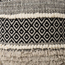 Darika 160L x 160W x 160H BlackWhiteGray Cotton Pouf - Default Title