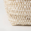 Ekani 160L x 160W x 160H CreamBeige Cotton Pouf - Default Title