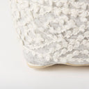 Farida 60L x 160W x 160H Light Gray Wool and Polyester Patterned Pouf - Default Title