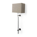 Kinsley Beige Shade WTransparent Body Wall Sconce - Default Title