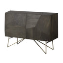 Darwin Dark Brown Wood 2 Door Accent Cabinet - Default Title