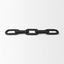 Alix 290L x 50W x 50H Black Wood Link Chain Decorative Object - Default Title