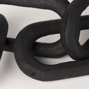 Alix 290L x 50W x 50H Black Wood Link Chain Decorative Object - Default Title