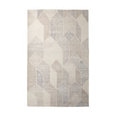 Kolt 9x12 Neutral Geometric Patterned Wool Area Rug - Default Title